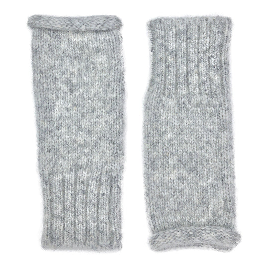 Gray Essential Knit Alpaca Gloves by SLATE + SALT