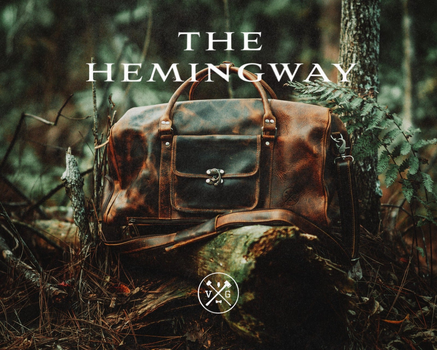 The “Hemingway” Buffalo Leather Duffle Bag by Vintage Gentlemen