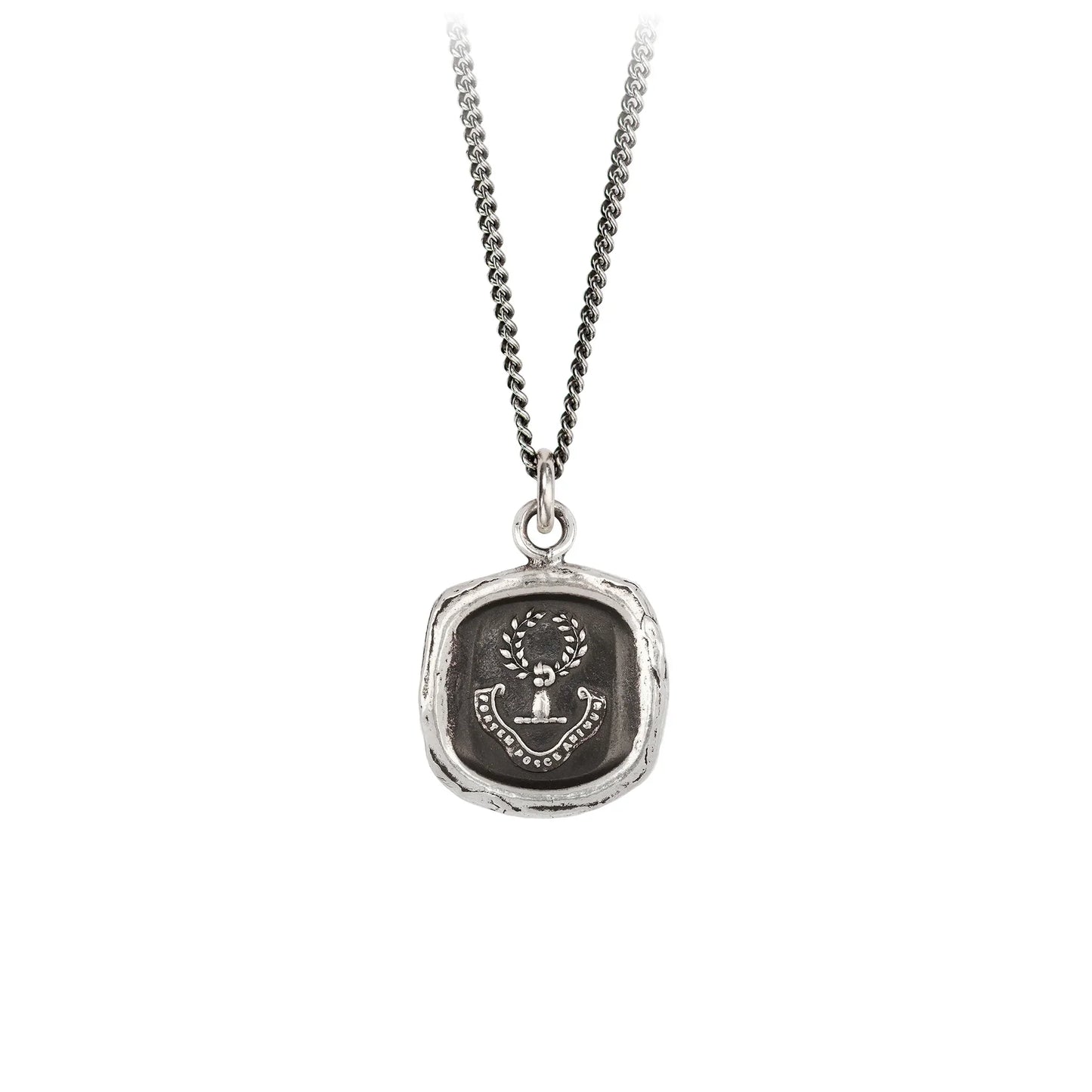 Vintage Gentlemen “Inner Strength” Silver Talisman