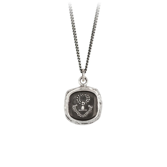 Vintage Gentlemen “Inner Strength” Silver Talisman