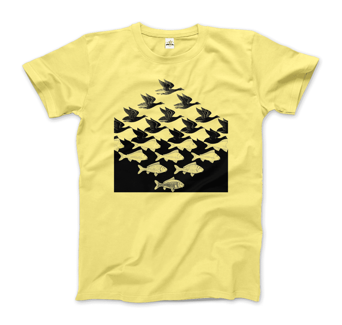 MC Escher Sky and Water I Art T-Shirt by Art-O-Rama Shop