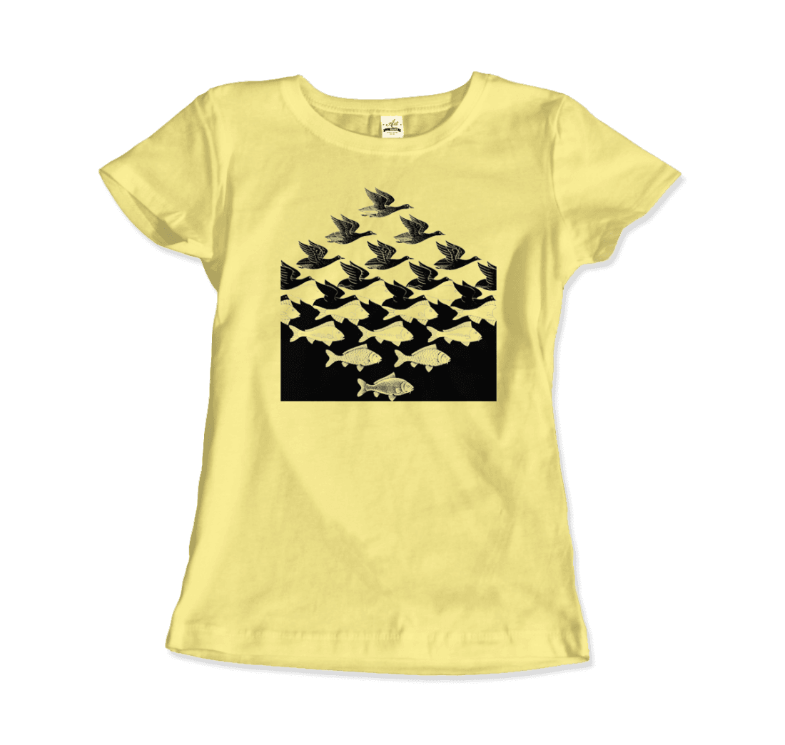 MC Escher Sky and Water I Art T-Shirt by Art-O-Rama Shop