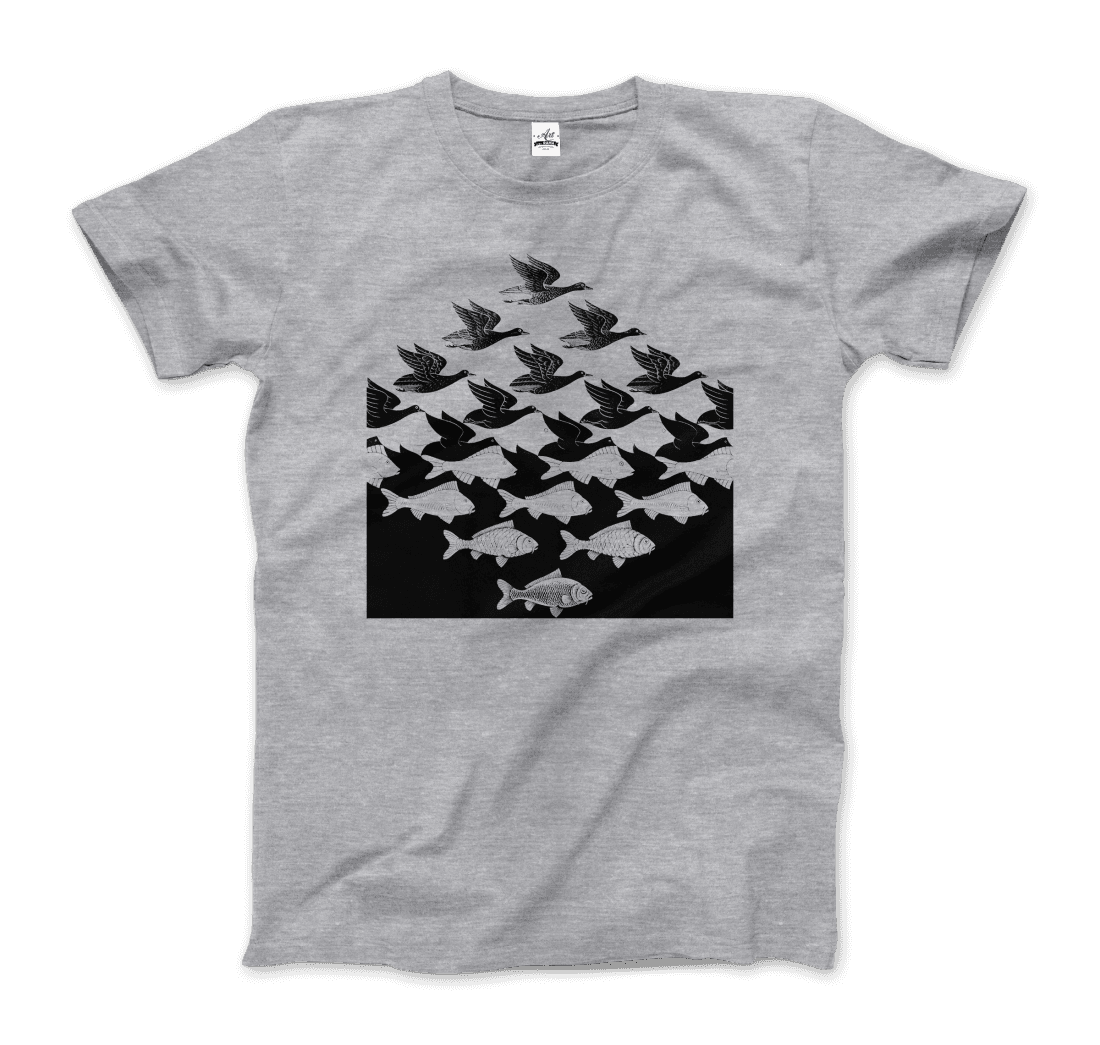 MC Escher Sky and Water I Art T-Shirt by Art-O-Rama Shop