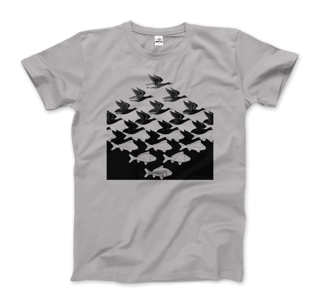 MC Escher Sky and Water I Art T-Shirt by Art-O-Rama Shop