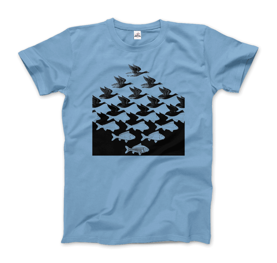 MC Escher Sky and Water I Art T-Shirt by Art-O-Rama Shop