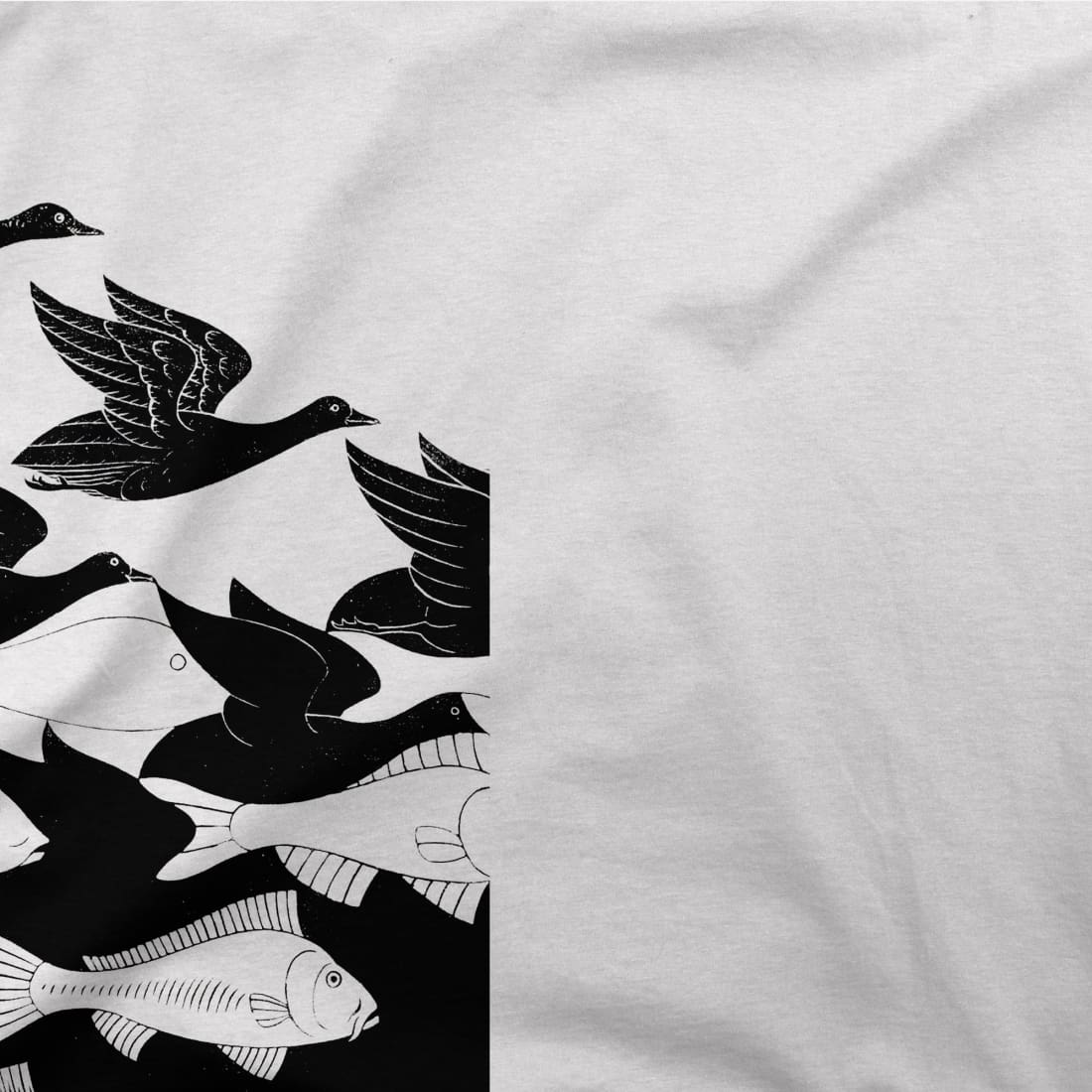 MC Escher Sky and Water I Art T-Shirt by Art-O-Rama Shop