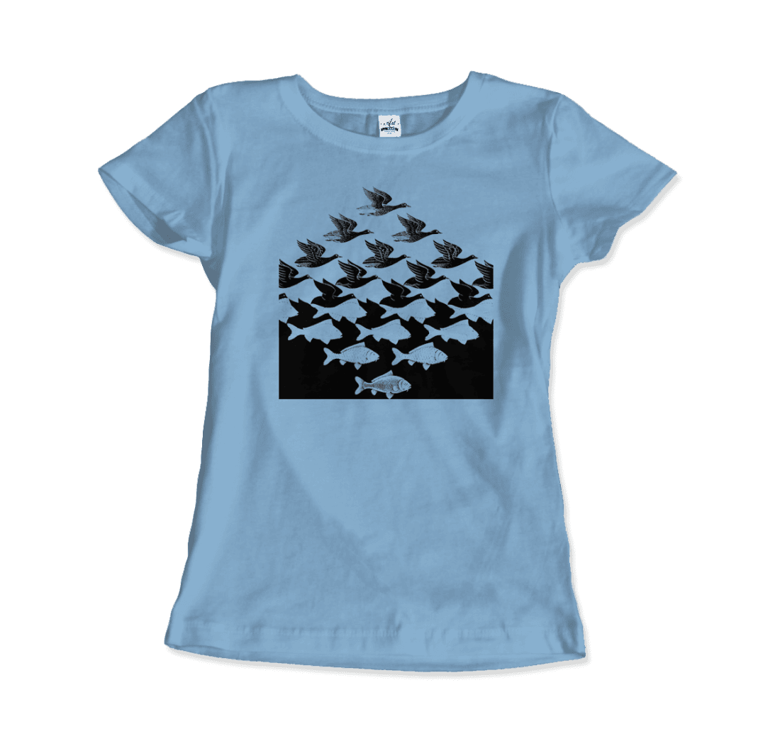 MC Escher Sky and Water I Art T-Shirt by Art-O-Rama Shop