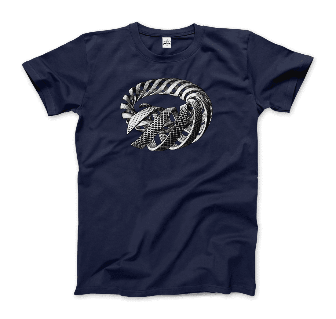 MC Escher Spirals Art T-Shirt by Art-O-Rama Shop