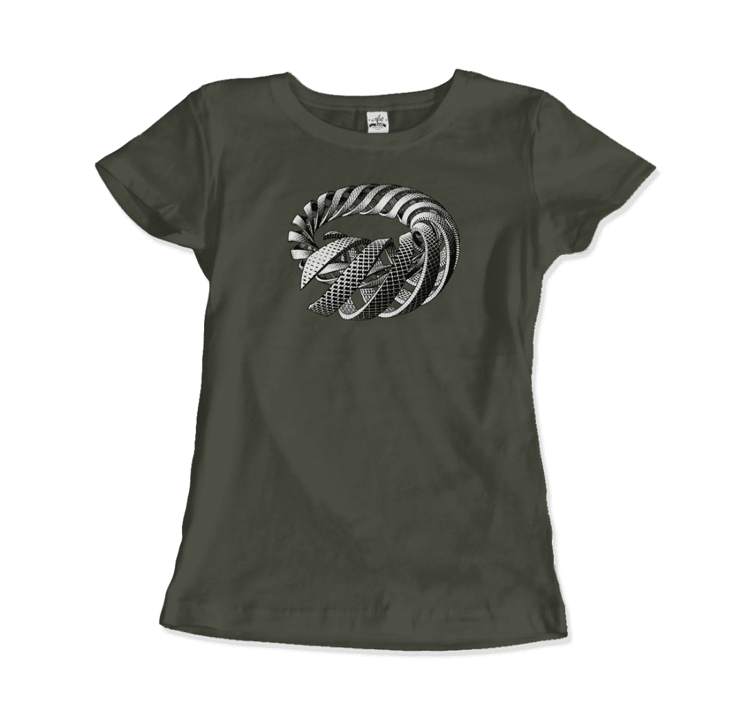 MC Escher Spirals Art T-Shirt by Art-O-Rama Shop