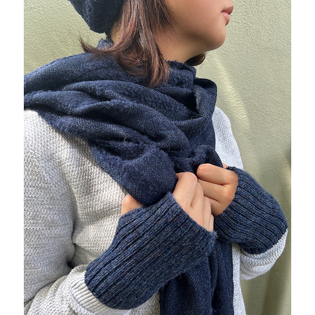 Navy Minimalist Alpaca Gloves by SLATE + SALT