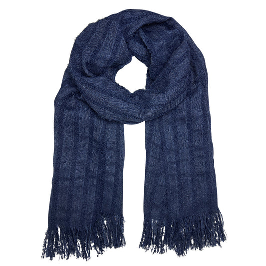 Navy Loop Knit Alpaca Scarf by SLATE + SALT