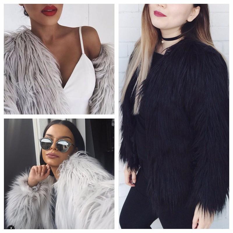 Long Fur Jacket by White Market