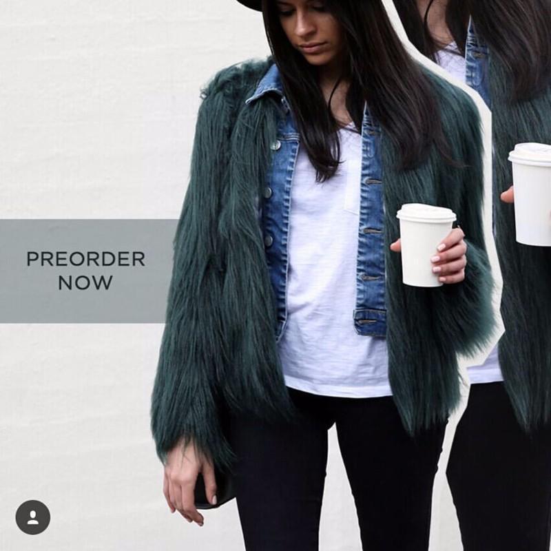 Long Fur Jacket by White Market