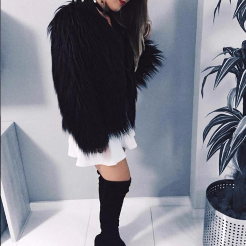 Long Fur Jacket by White Market