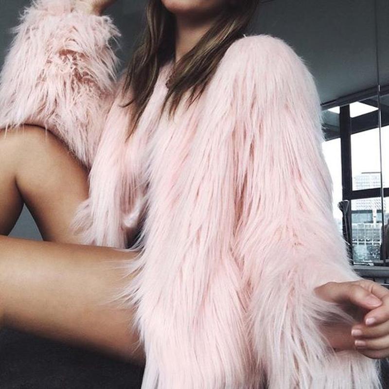 Long Fur Jacket by White Market