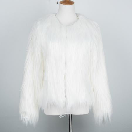 Long Fur Jacket by White Market