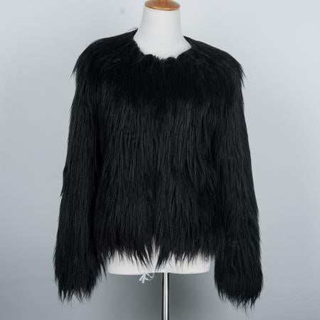 Long Fur Jacket by White Market