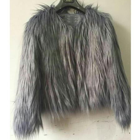 Long Fur Jacket by White Market