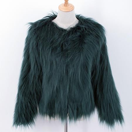 Long Fur Jacket by White Market