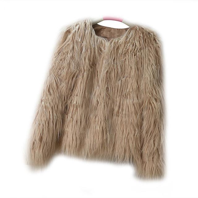 Long Fur Jacket by White Market