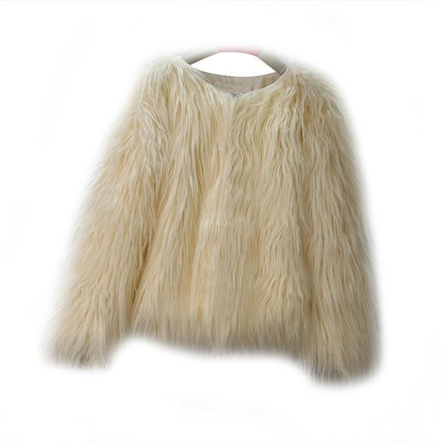 Long Fur Jacket by White Market