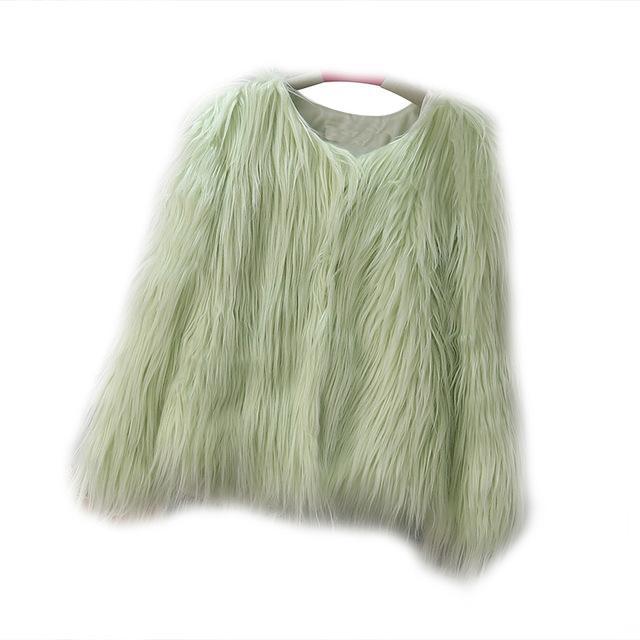 Long Fur Jacket by White Market