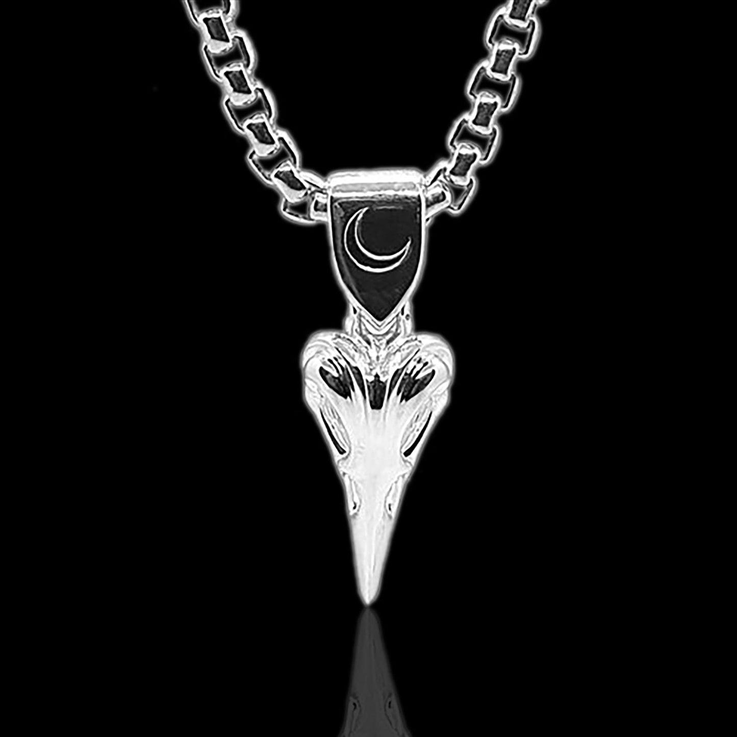 Serpent Forge Raven Skull Pendant