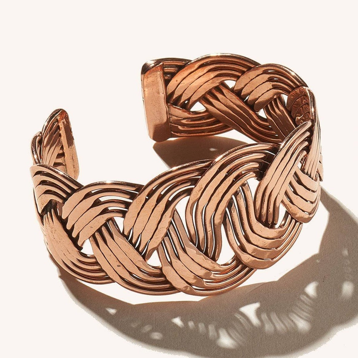 Handcrafted Copper Wave Cuff by Tiny Rituals