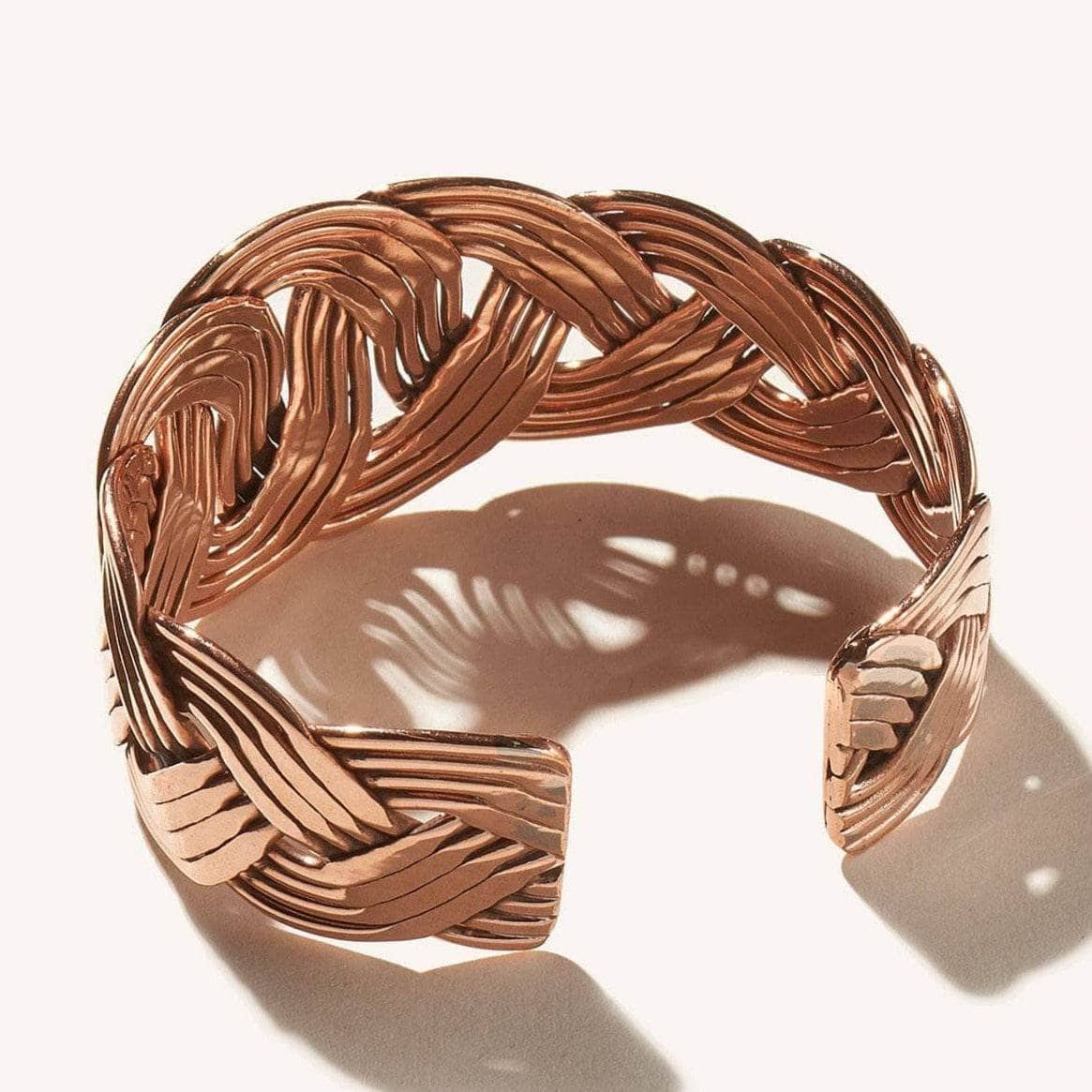 Handcrafted Copper Wave Cuff by Tiny Rituals