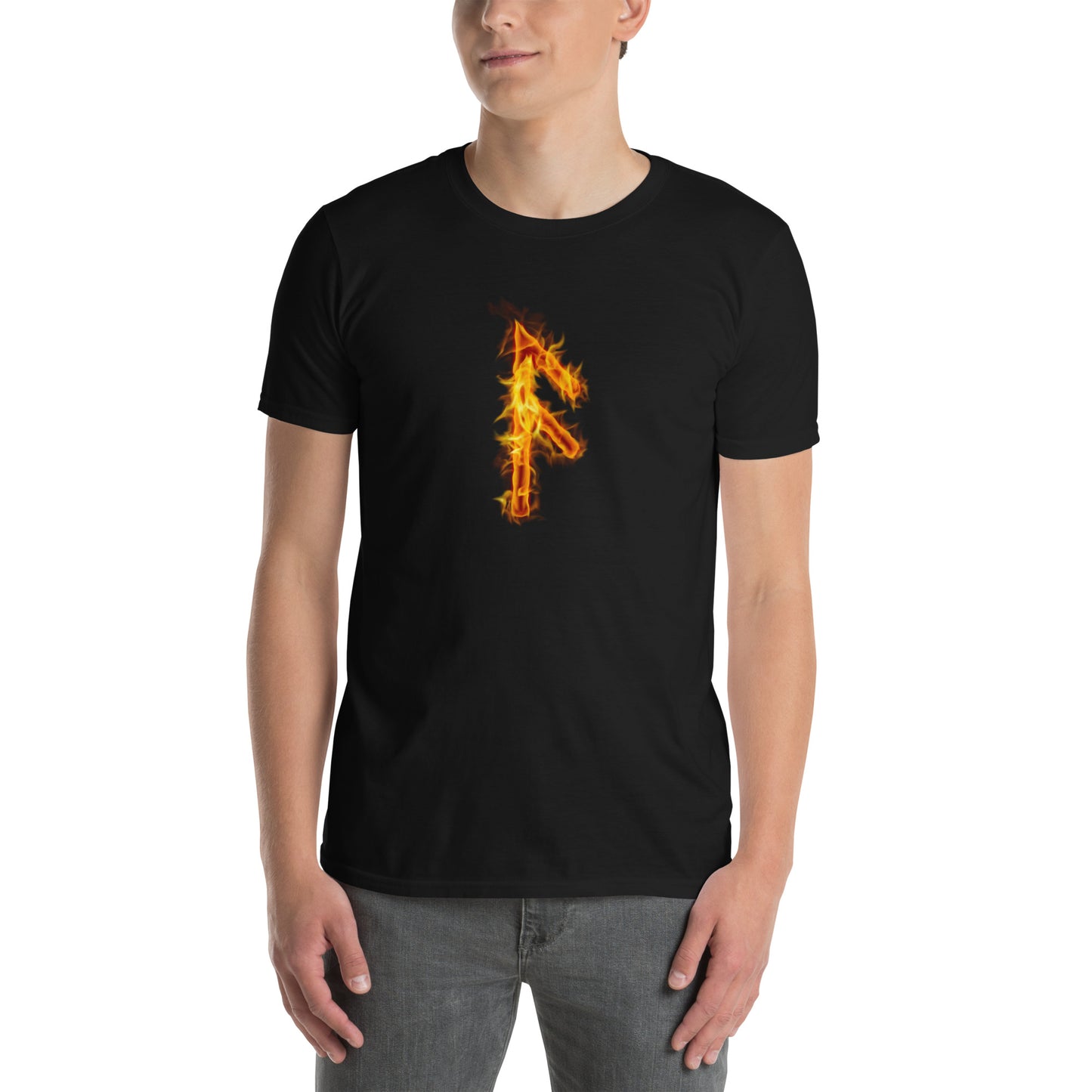 Fire Rune Ansuz Short-Sleeve T-Shirt