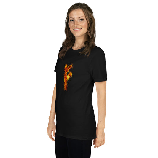 Fire Rune Fehu Short-Sleeve T-Shirt