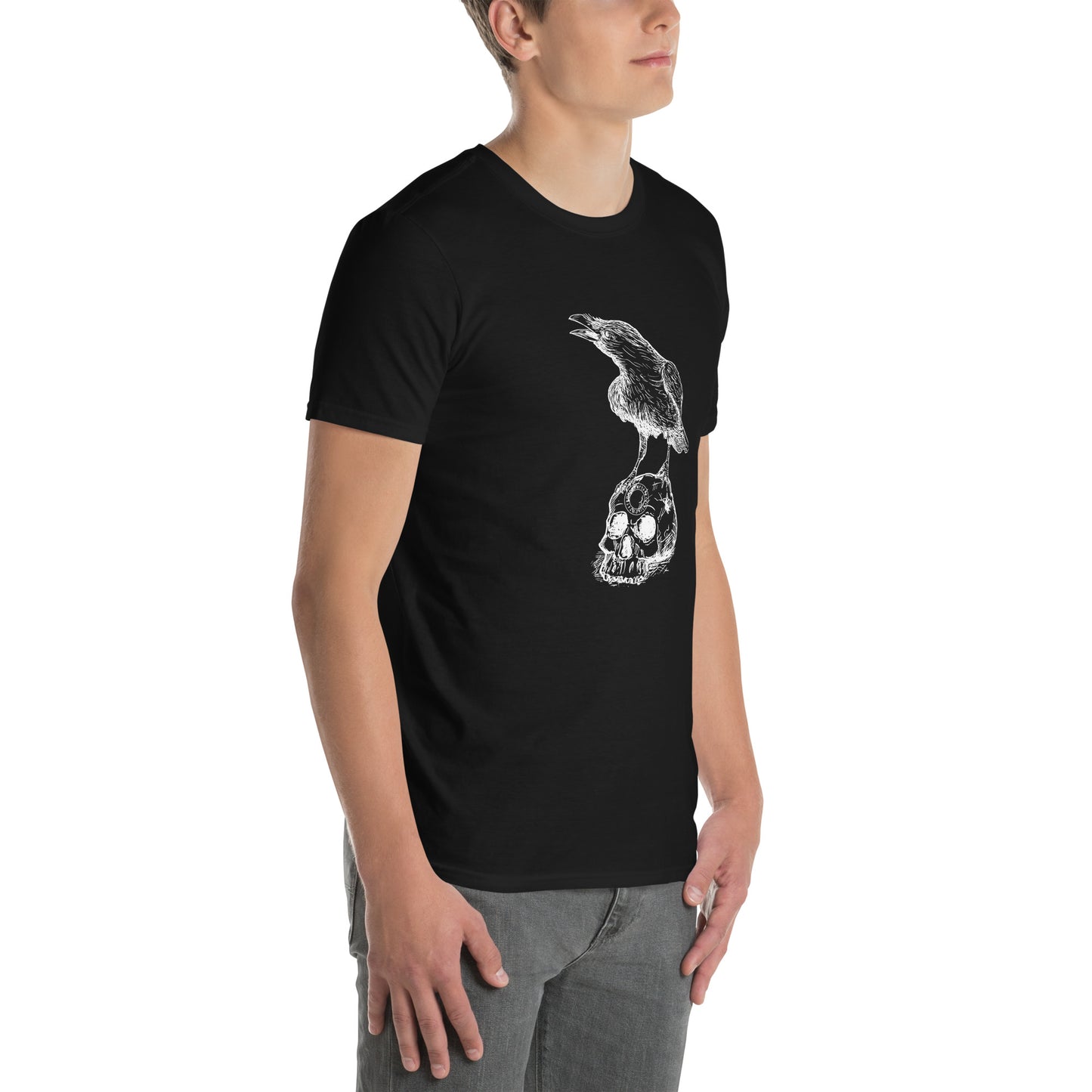 Raven Rune Skull Short-Sleeve T-Shirt