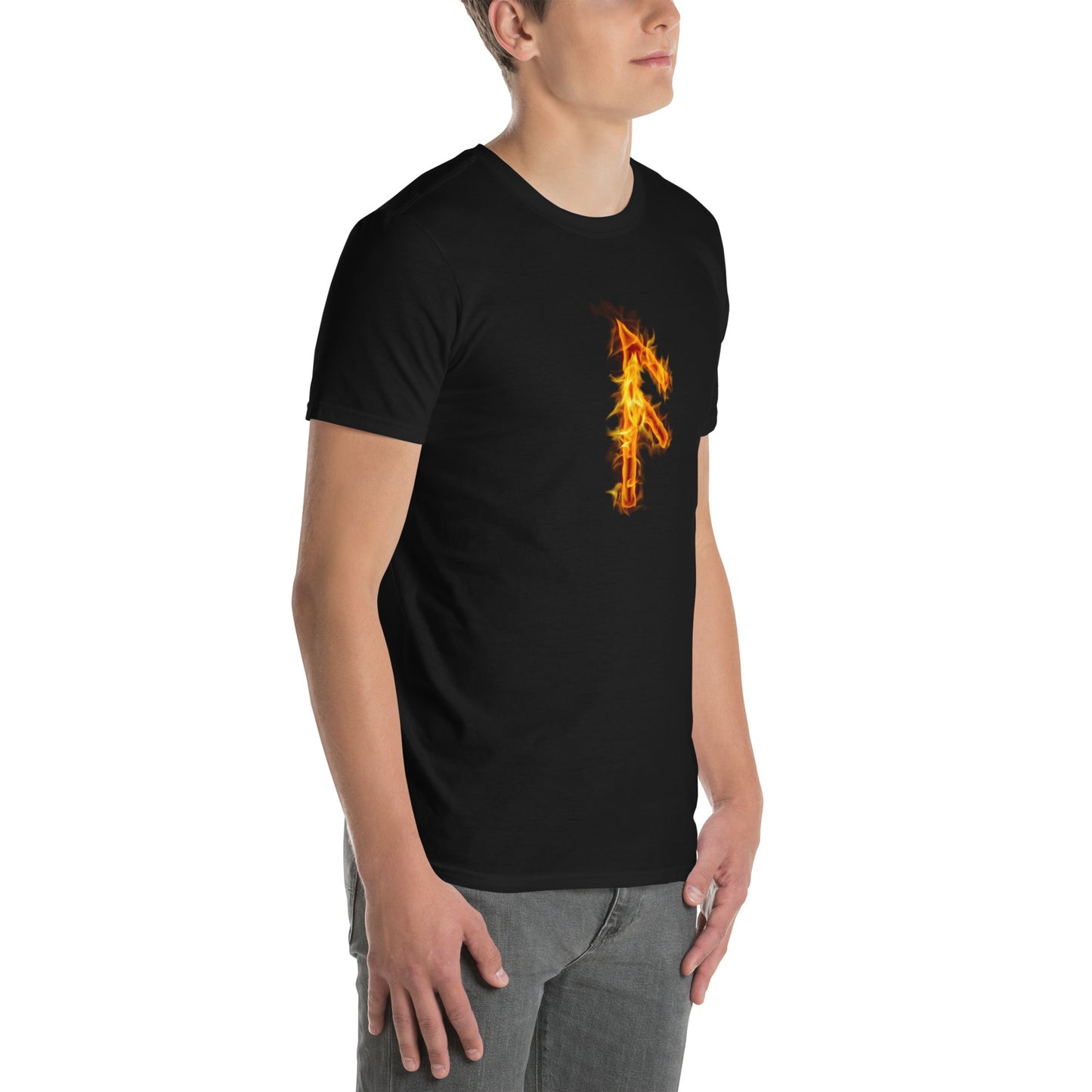 Fire Rune Ansuz Short-Sleeve T-Shirt