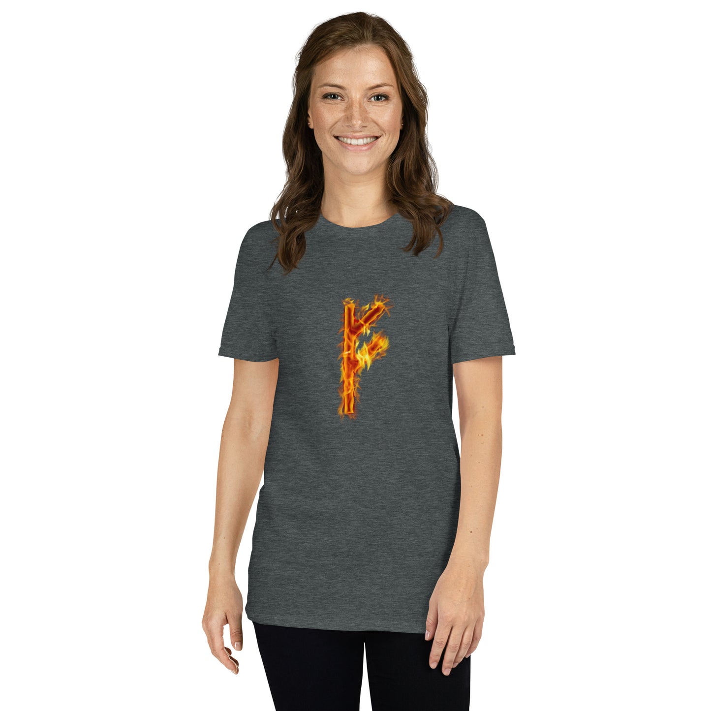 Fire Rune Fehu Short-Sleeve T-Shirt