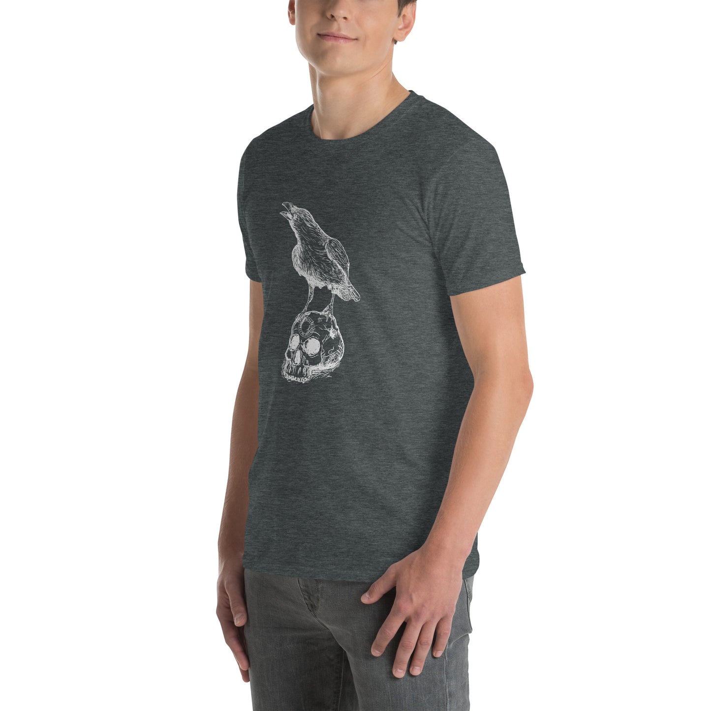 Raven Rune Skull Short-Sleeve T-Shirt