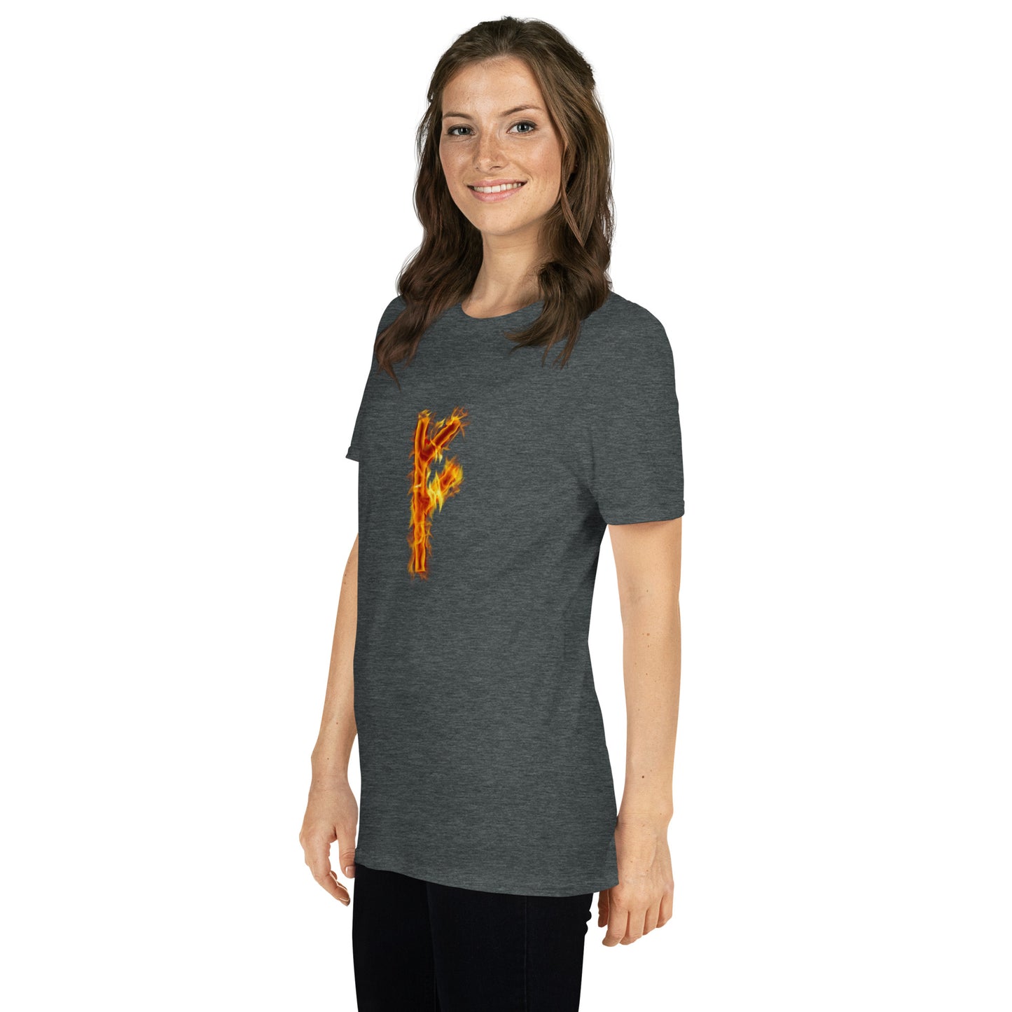 Fire Rune Fehu Short-Sleeve T-Shirt