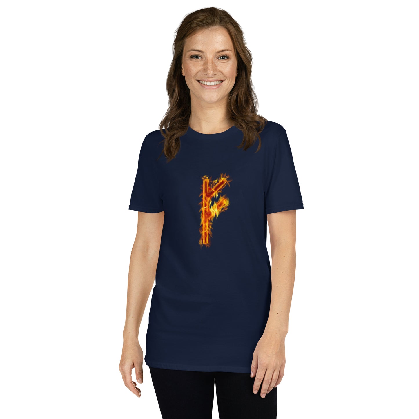 Fire Rune Fehu Short-Sleeve T-Shirt