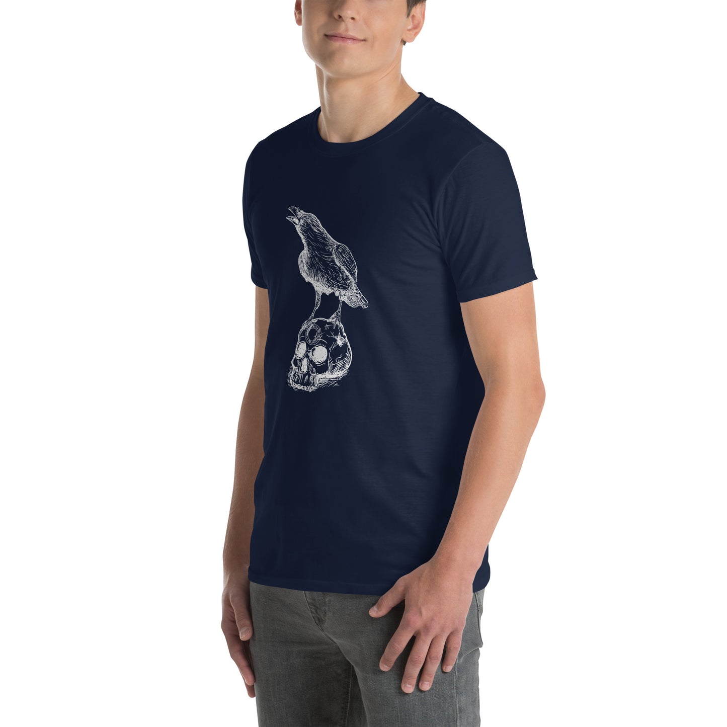 Raven Rune Skull Short-Sleeve T-Shirt