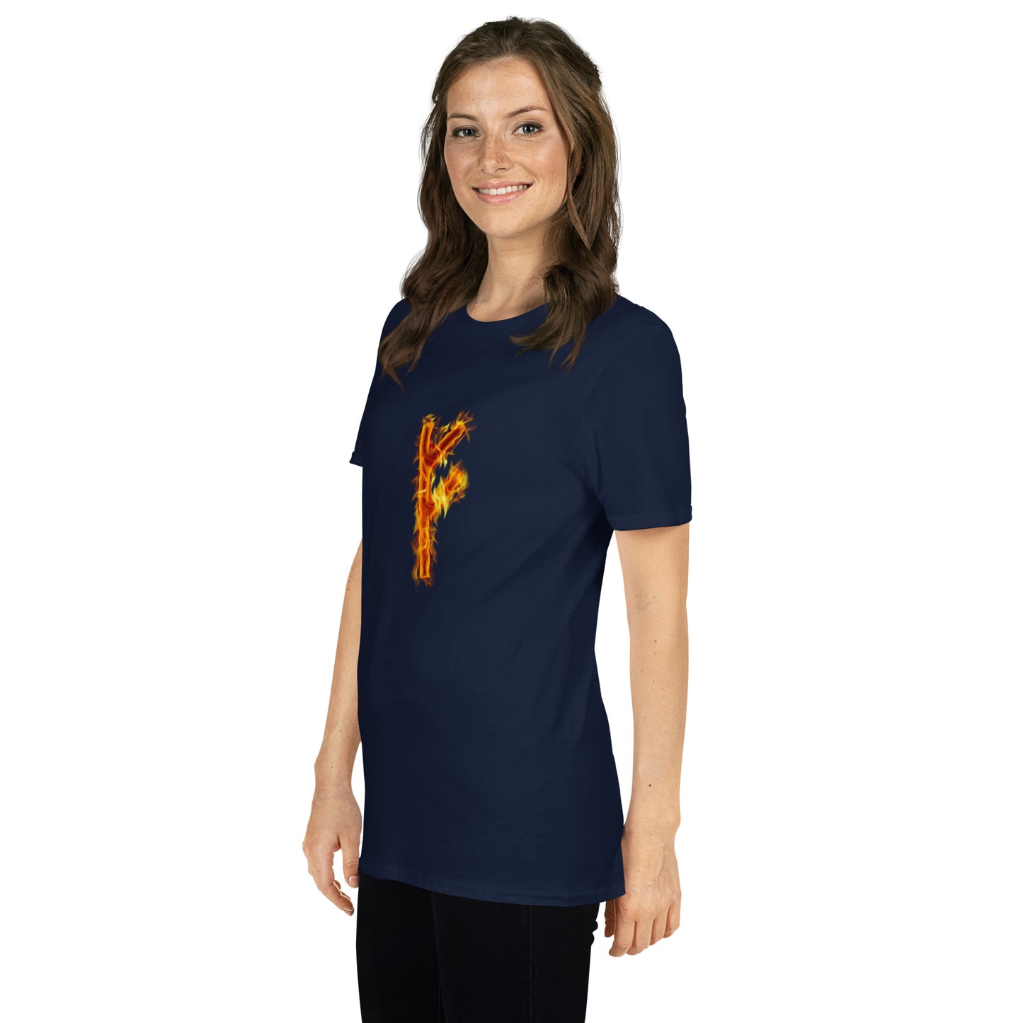 Fire Rune Fehu Short-Sleeve T-Shirt