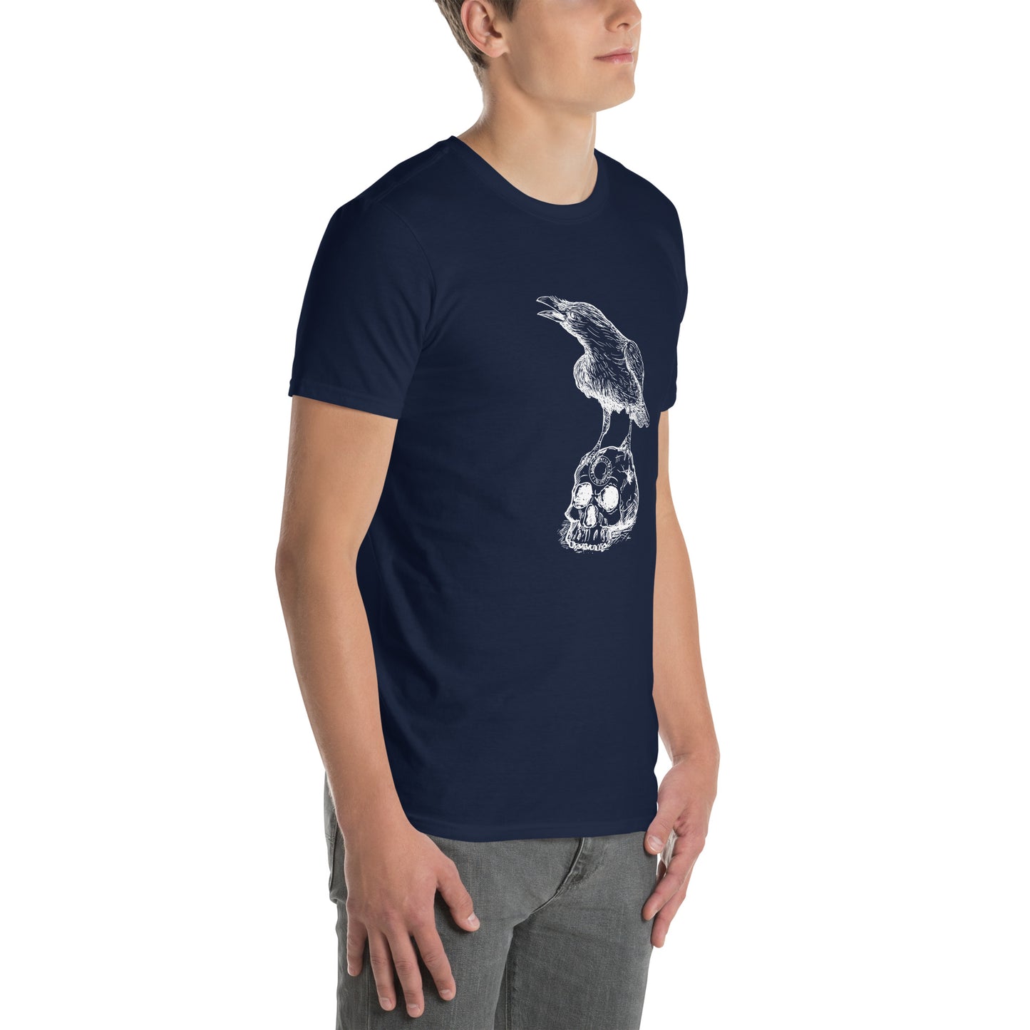 Raven Rune Skull Short-Sleeve T-Shirt