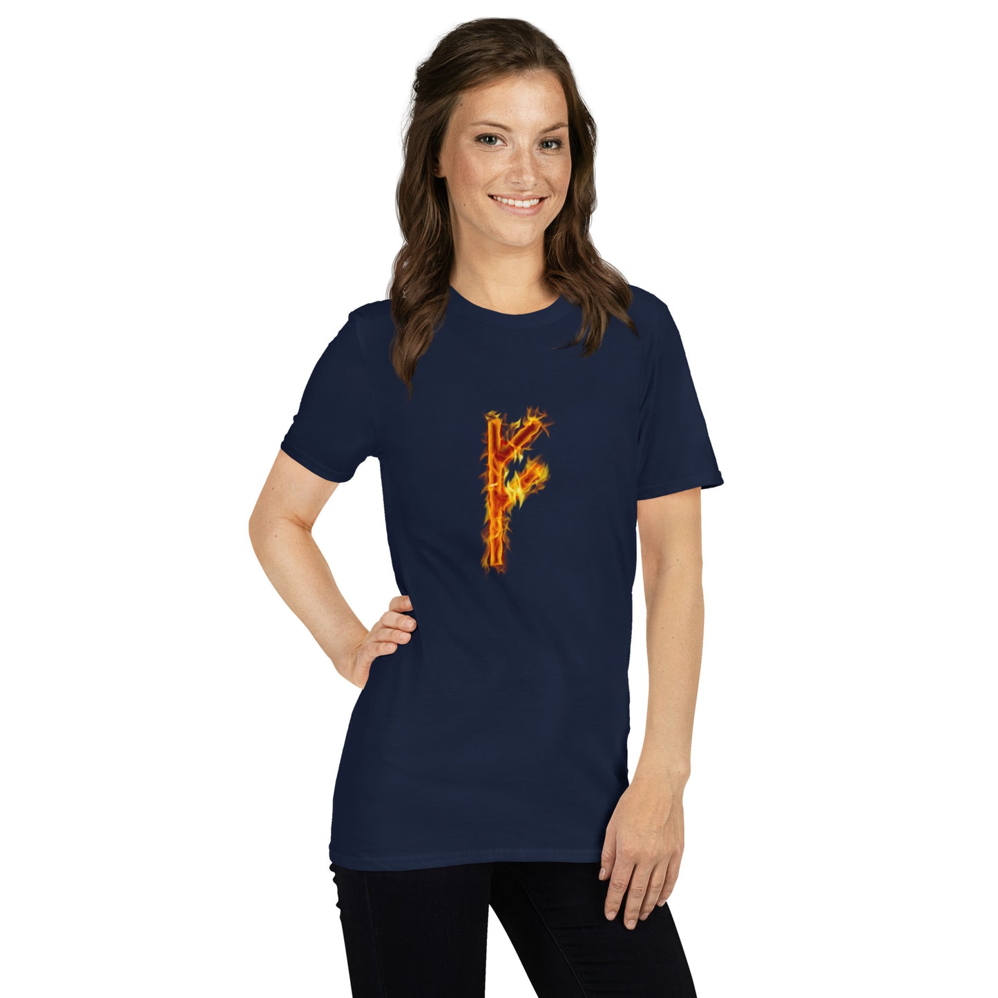 Fire Rune Fehu Short-Sleeve T-Shirt