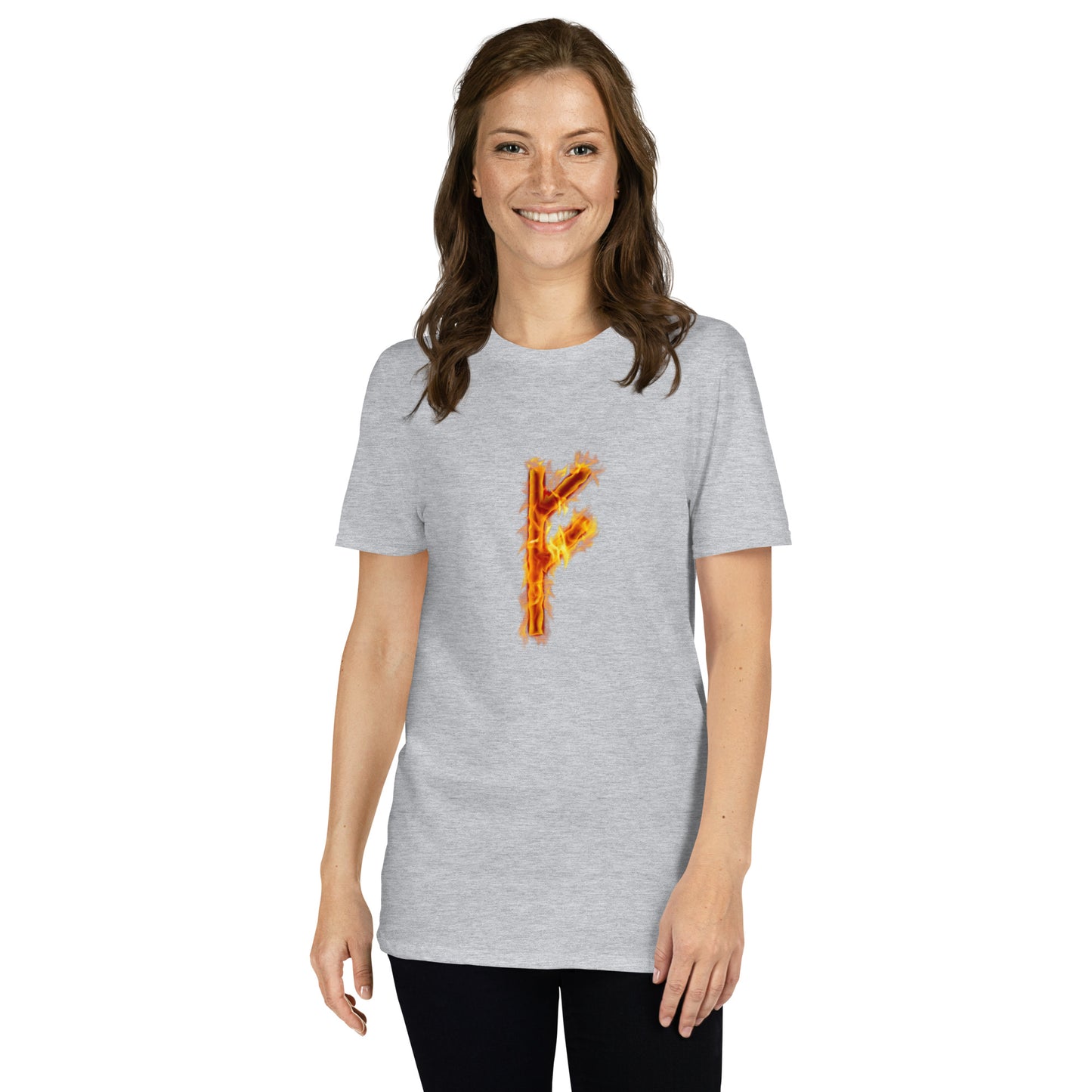 Fire Rune Fehu Short-Sleeve T-Shirt