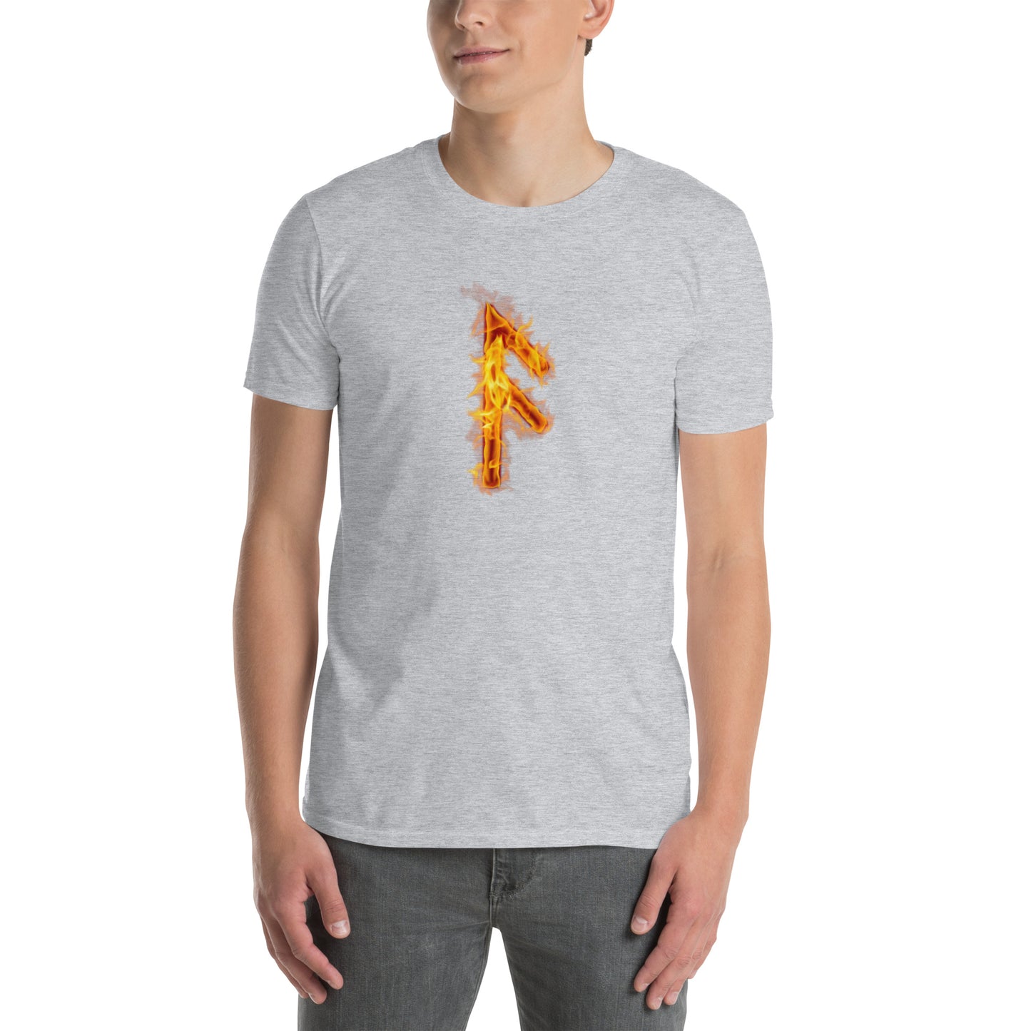 Fire Rune Ansuz Short-Sleeve T-Shirt