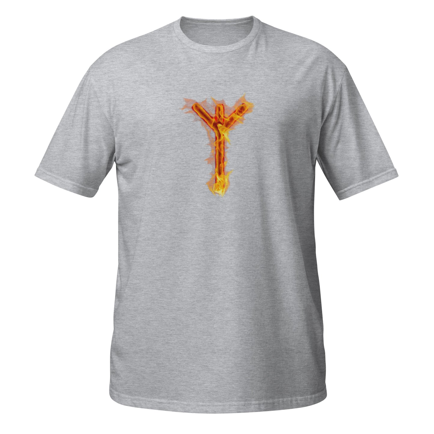 Fire Rune Algiz Short-Sleeve T-Shirt