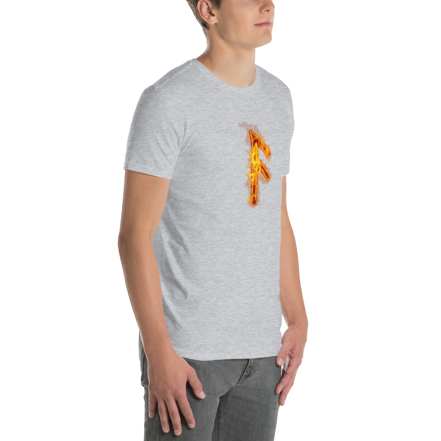 Fire Rune Ansuz Short-Sleeve T-Shirt