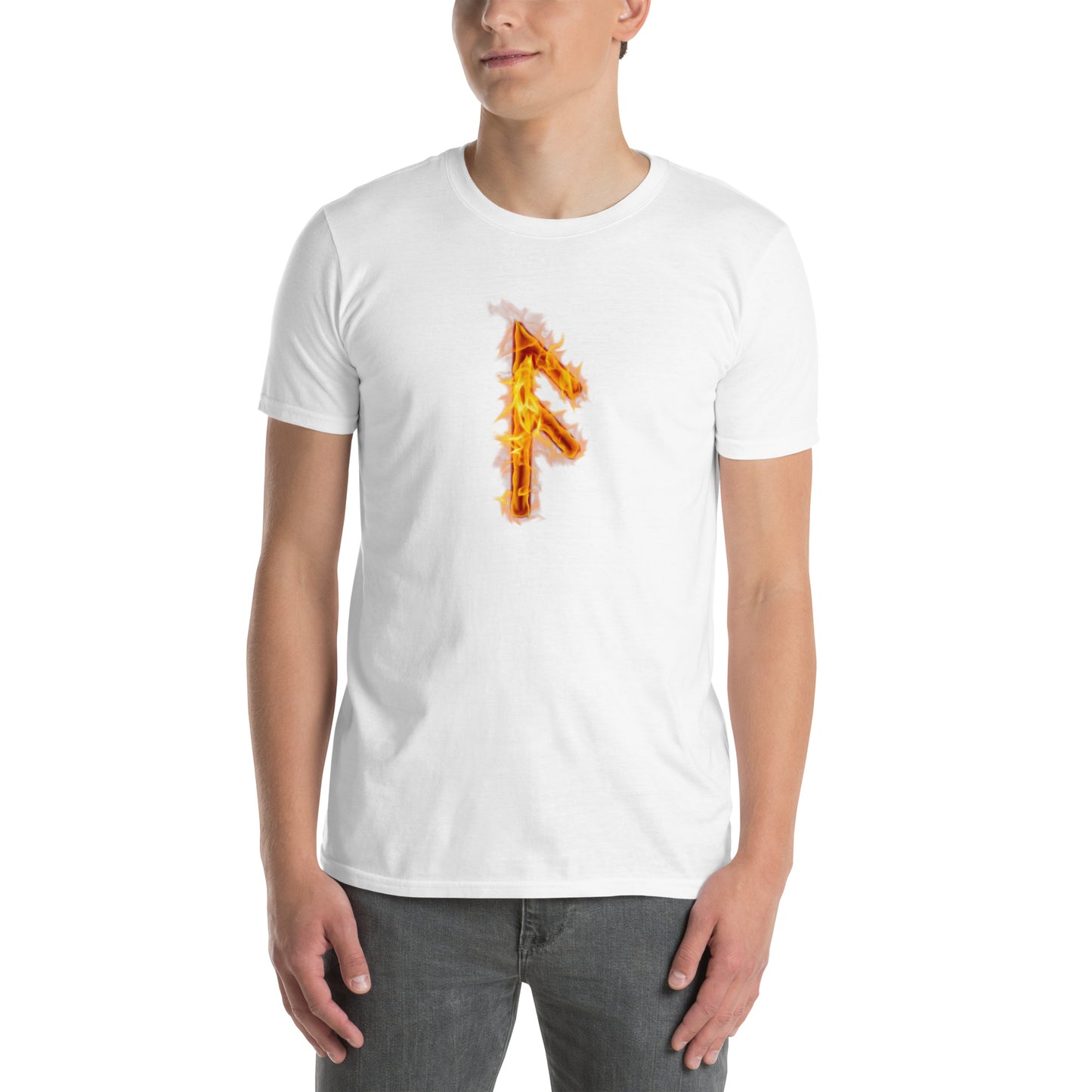 Fire Rune Ansuz Short-Sleeve T-Shirt