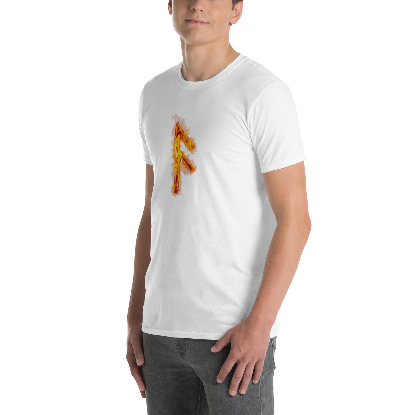 Fire Rune Ansuz Short-Sleeve T-Shirt