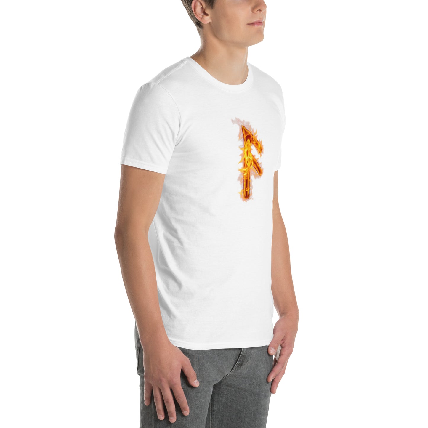 Fire Rune Ansuz Short-Sleeve T-Shirt