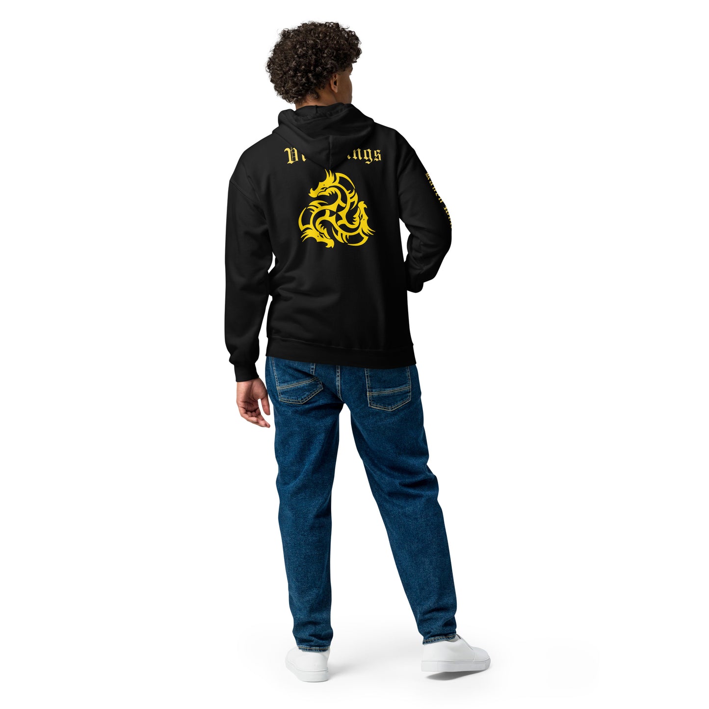 RWV Dragon Heavy Blend Zip Hoodie Gold