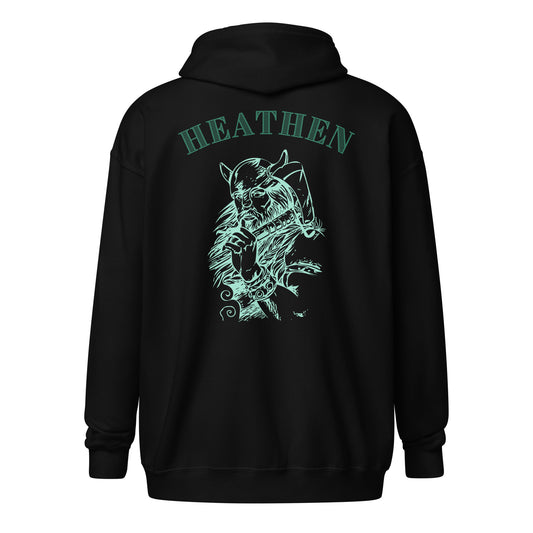 Heathen Heavy Blend Zip Hoodie